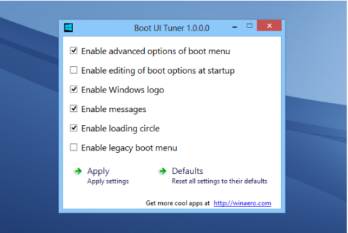 Customize Windows 8 Advanced Startup Option Menu