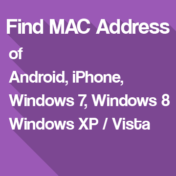 Finding MAC Address